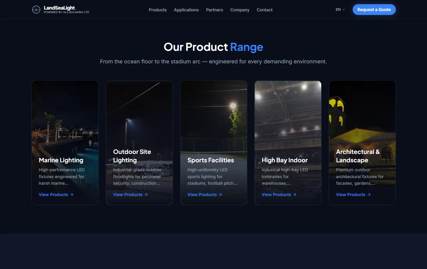 LandSeaLight — An organized product range